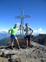 4-io e Cristian in vetta al Pizzo Zerna